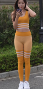 Yellow Yoga Suit