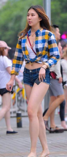 Plaid shirt with skinny Jeans